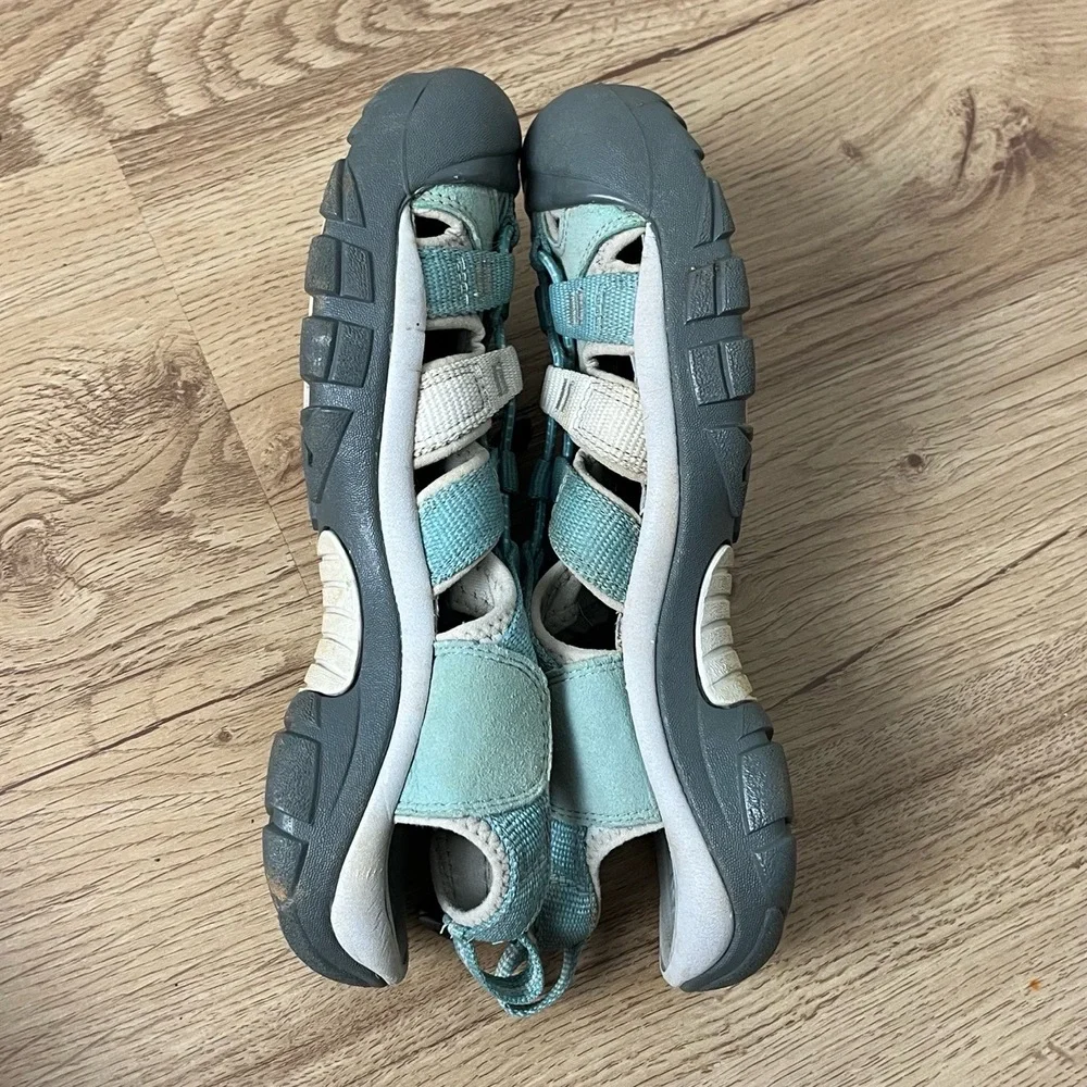 Keen Newport H2 Waterproof Turquoise Beige Closedtoe Securefit‎ Sandals Kids 7
